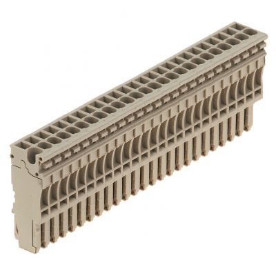 WEIDMULLER ZP 2.5/1AN/25 Wtyczka (terminal), złącze wtykowe, 2.5 mm², 500 V, 24 A, Liczba biegunów: 25, Ciemnobeżowy 1033340000 /10szt./ (1033340000)